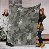 Fox Terrier Camo Blanket