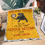 Labrador Retriever-Dog Mom Ever Blanket