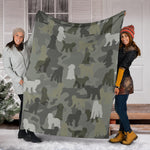 Labradoodle Camo Blanket