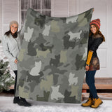 Yorkshire Terrier Camo Blanket