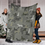 German Pinscher Camo Blanket