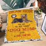 Yorkshire Terrier-Dog Mom Ever Blanket