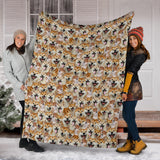 Shiba Inu Full Face Blanket