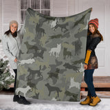 Australian Kelpie Camo Blanket