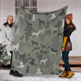 Wirehaired Pointing Griffon Camo Blanket