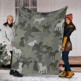 Border Terrier Camo Blanket