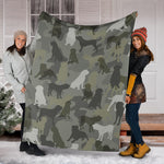 English Mastiff Camo Blanket