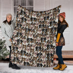 Australian Shepherd Full Face Blanket