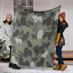 Chow Chow Camo Blanket