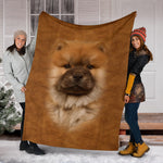 Chow Chow Face Hair Blanket