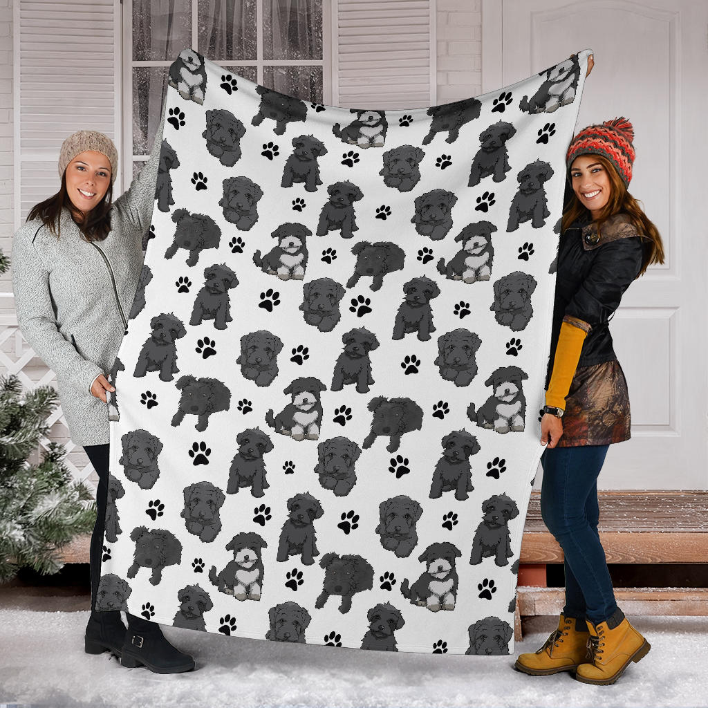 Schnoodle Paw Blanket