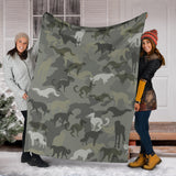 Borzoi Camo Blanket