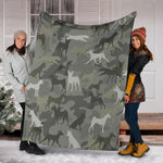 Basenji Camo Blanket