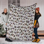 Dogo Argentino Full Face Blanket