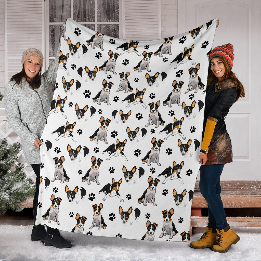 Rat Terrier Paw Blanket