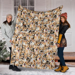 Welsh Corgi Full Face Blanket