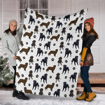 Flat Coated Retriever Paw Blanket