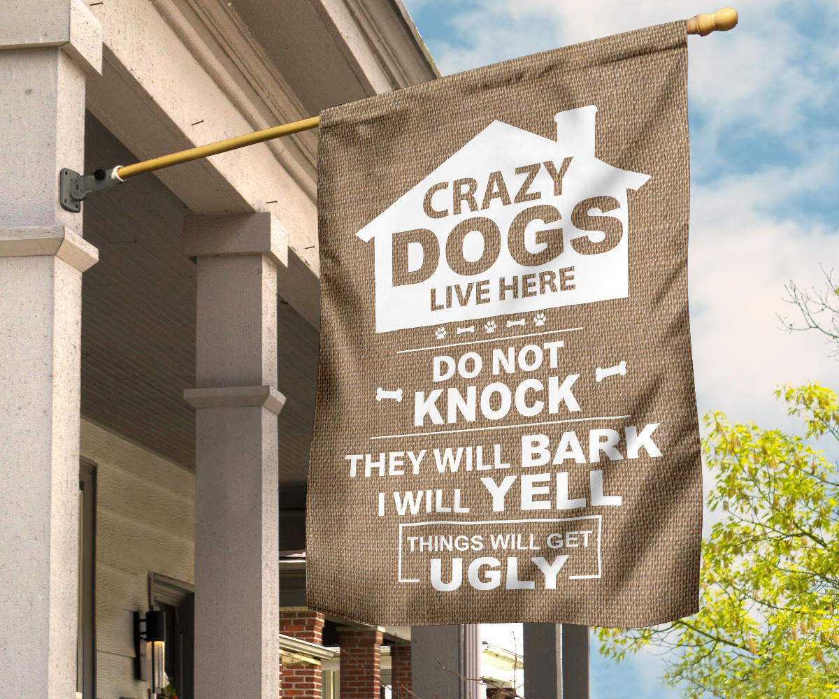 Multiple Dogs - Burlap Design