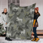 Pitbull Camo Blanket