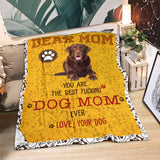 Labrador Retriever 2-Dog Mom Ever Blanket