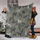 Miniature Pinscher Camo Blanket