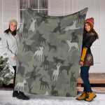 Mexican Hairless Dog Camo Blanket