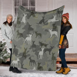 Mexican Hairless Dog Camo Blanket