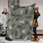 Norwegian Elkhound Camo Blanket