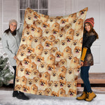 Pomeranian Full Face Blanket