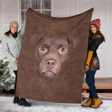 Patterdale Terrier Face Hair Blanket