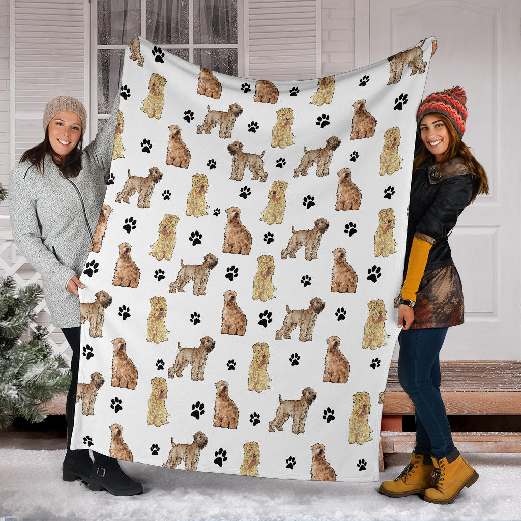 Soft Coated Wheaten Terrier Paw Blanket