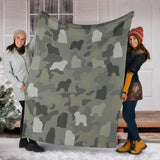 Old English Sheepdog Camo Blanket