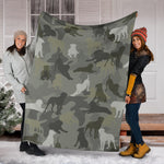 Bullmastiff Camo Blanket