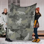 German Shepherd Camo Blanket