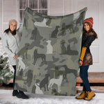 Beauceron Camo Blanket