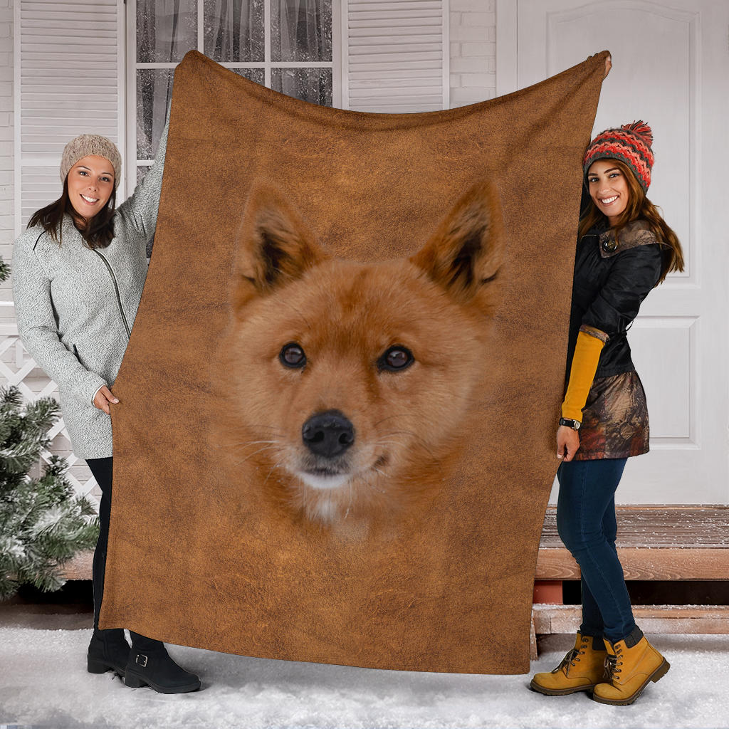 Finnish Spitz Face Hair Blanket