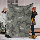 Rhodesian Ridgeback Camo Blanket