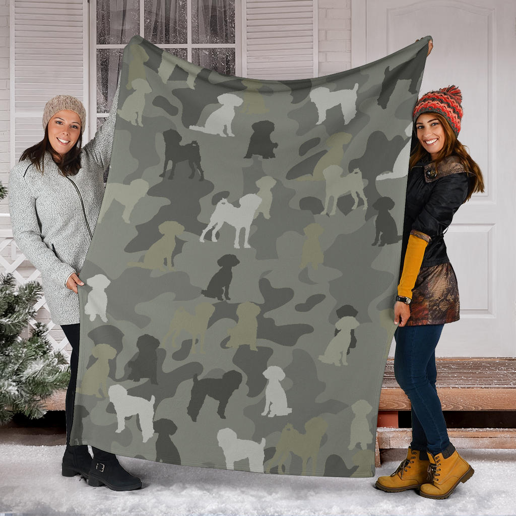 Schnoodle Camo Blanket