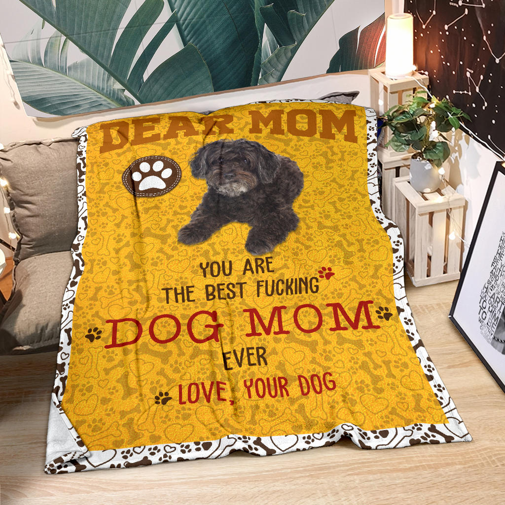 Schnoodle-Dog Mom Ever Blanket