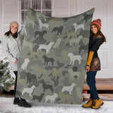 Boykin Spaniel Camo Blanket