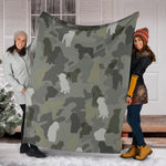 Bouvier des Flandres Camo Blanket