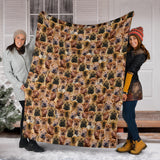 Shar Pei Full Face Blanket