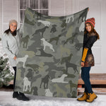 German Shorthaired Pointer Camo Blanket