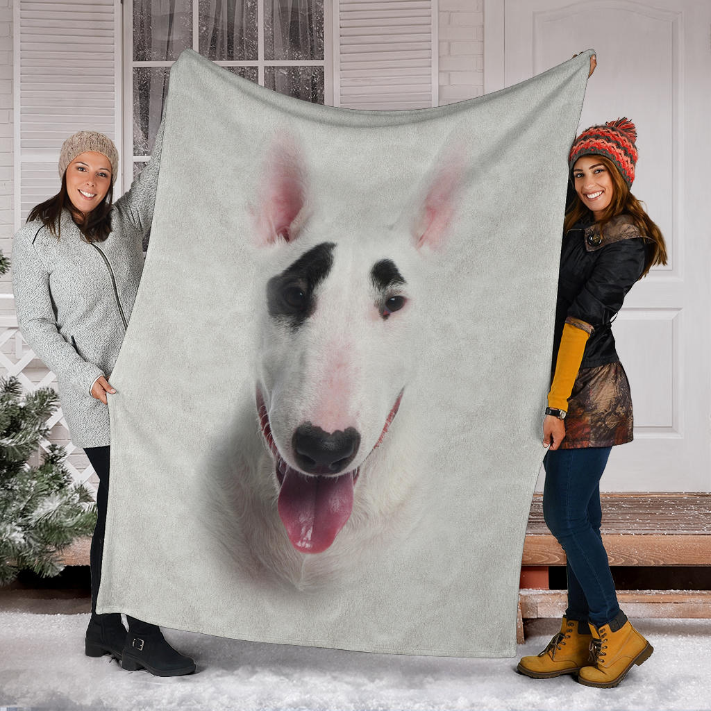 Bull Terrier Face Hair Blanket