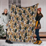 American Cocker Spaniel Full Face Blanket