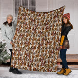 Welsh Springer Spaniel Full Face Blanket