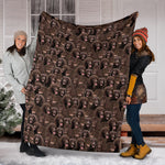 Irish Water Spaniel Full Face Blanket