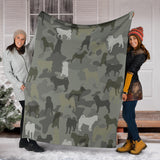 Shar Pei Camo Blanket