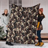 Bouvier des Flandres Full Face Blanket