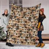 Tibetan Spaniel Full Face Blanket